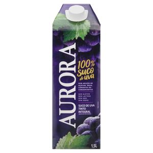 Suco Integral Uva Tinto Aurora Caixa 1,5L