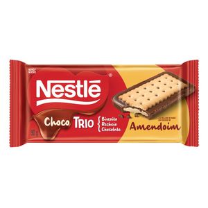 Chocolate Chocotrio Nestlé Pasta de Amendoim 90g