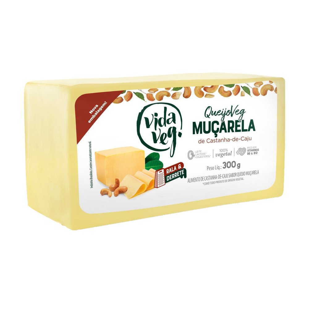 Queijo Vida Veg de Castanha de Caju Mussarela 300g