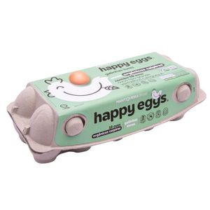 Ovos Tipo Grande Caipira Orgânicos Mantiqueira Happy Eggs 10 Unidades