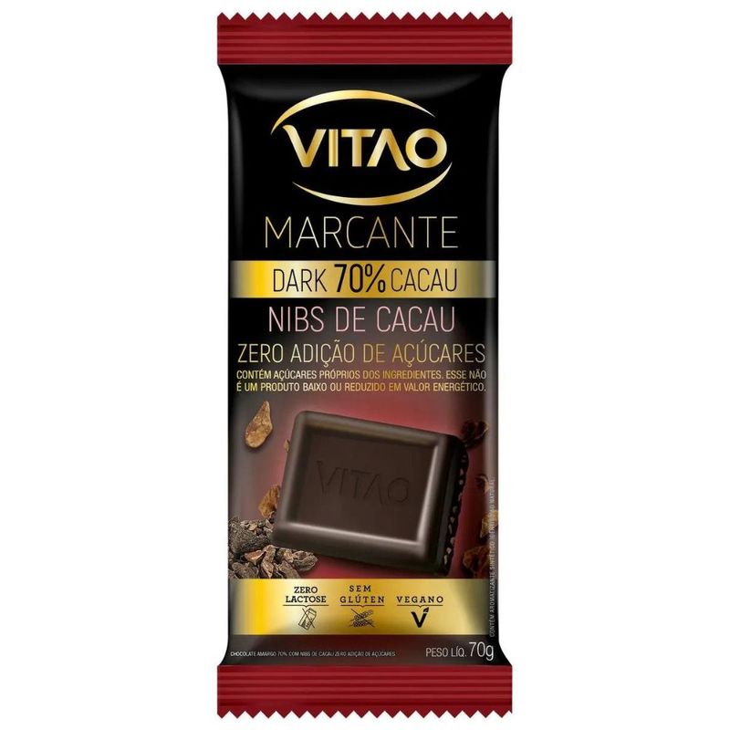 chocolate-marcante-dark-70--com-nibs-de-cacau-zero-acucar-vitao-unidade-70g-7896063200272