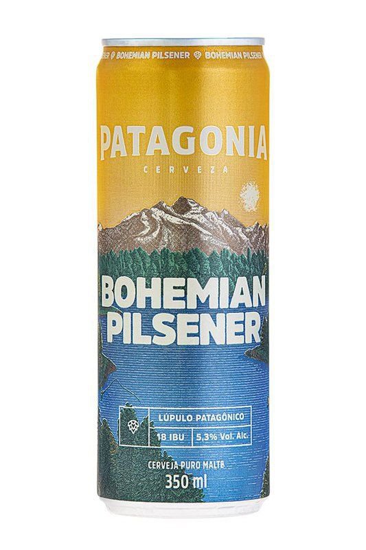 Cerveja Bohemian Pilsener Puro Malte Patagonia Lata 350ml
