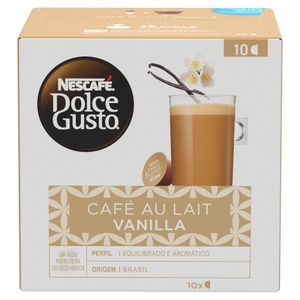 Café Em Cápsula Nescafe Dolcegusto Cafe Au Lait Baunilha 10 Cápsulas 110g