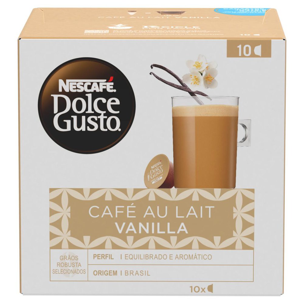 Café Nescafé Dolce Gusto Café Au Lait Baunilha 10 Cápsulas 110g