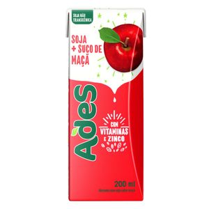 Bebida à Base de Soja Ades Maçã 200ml