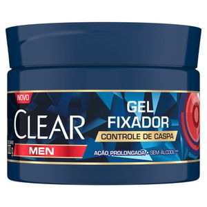 Gel Fixador Clear Men Controle de Caspa Pote 300g