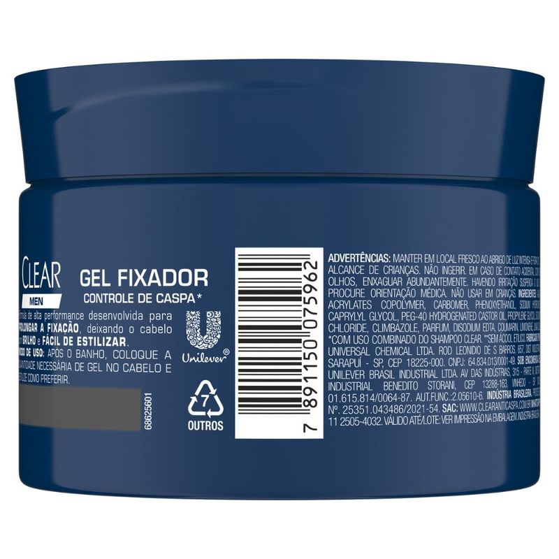 gel-fixador-clear-men-controle-de-caspa-pote-300g-7891150075962