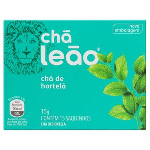 Chá Hortelã Chá Leão Caixa 15g 15 Unidades