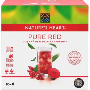 Chá em Cápsula Natures Heart Tea Pure Red Caixa com 10 Cápsulas