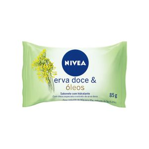 Sabonete Barra Hidratante Erva-Doce & Óleos Nivea Flow Pack 85g