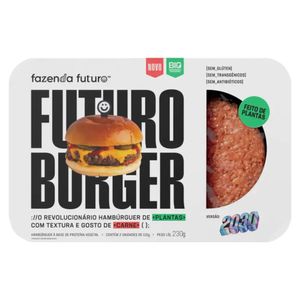 Hambúrguer Vegetal Fazenda Futuro Burger Bandeja 230g 2 Unidades