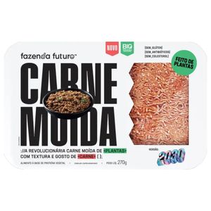 Carne Moída Vegetal Congelada Fazenda Futuro Bandeja 270g