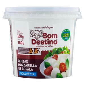 Queijo Mussarela de Búfala Bola Média Bom Destino 160g