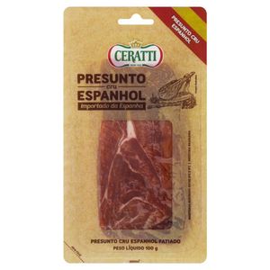 Presunto Cru Fatiado Espanhol Ceratti 100g