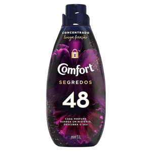 Amaciante de Roupa Concentrado 48 Comfort Segredos Frasco 1L