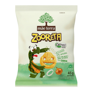 Salgadinho Orgânico Infantil Mãe Terra Zooreta Cebola 45gr