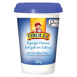 Requeijão Cremoso Light Tirolez Copo 200g