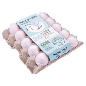 Ovos Mantiqueira Branco Happy Eggs 20 Unidades