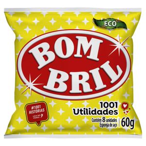 Esponja Aço Bombril Eco 60g 8 Unidades