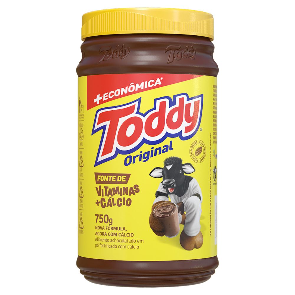 Achocolatado Pó Original Toddy Pote 750g + Econômica