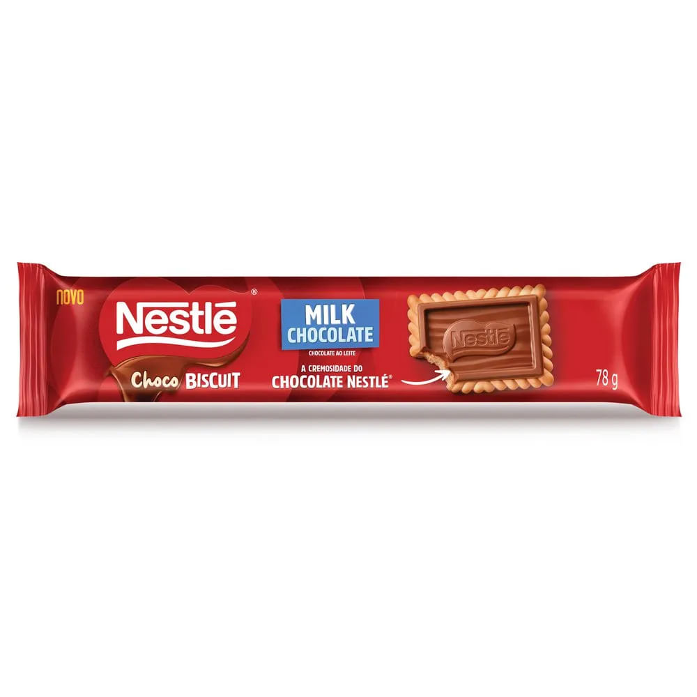 Biscoito Milk Chocolate Biscuit Nestlé 78g