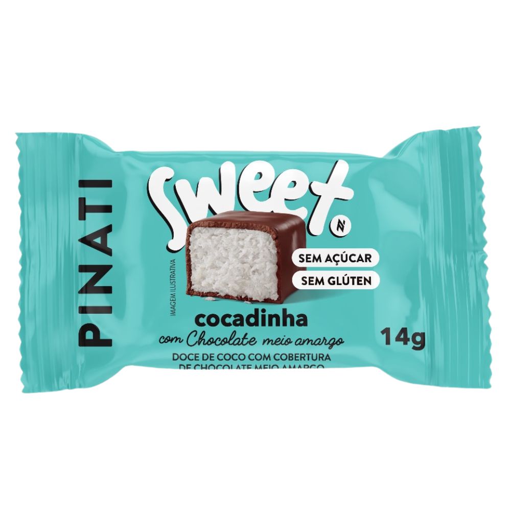 Chocolate Sweet Cocada Cobertura Chocolate 14g