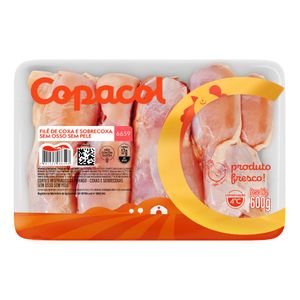 Coxa e Sobrecoxa Copacol Sem Osso e Sem Pele 600g