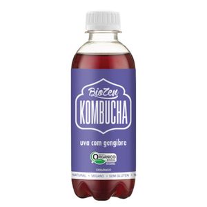 Chá Kombucha Biozen Uva com Gengibre 330ml