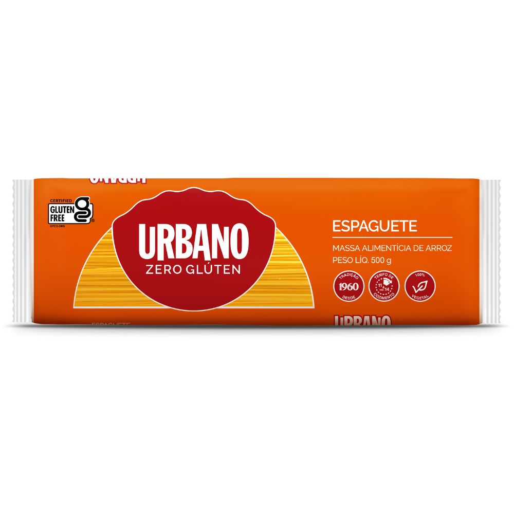 Massa de Arroz Sem Glúten Espaguete Urbano 500g