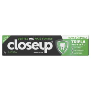 Creme Dental Close Up Tripla Proteção Menta 70g