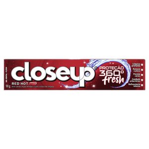 Gel Dental com Flúor Red Hot Close Up Proteção 360° Fresh 90g