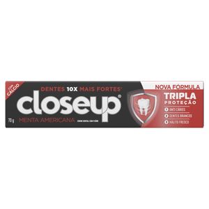 Creme Dental Menta Americana Close Up Tripla Proteção 70g