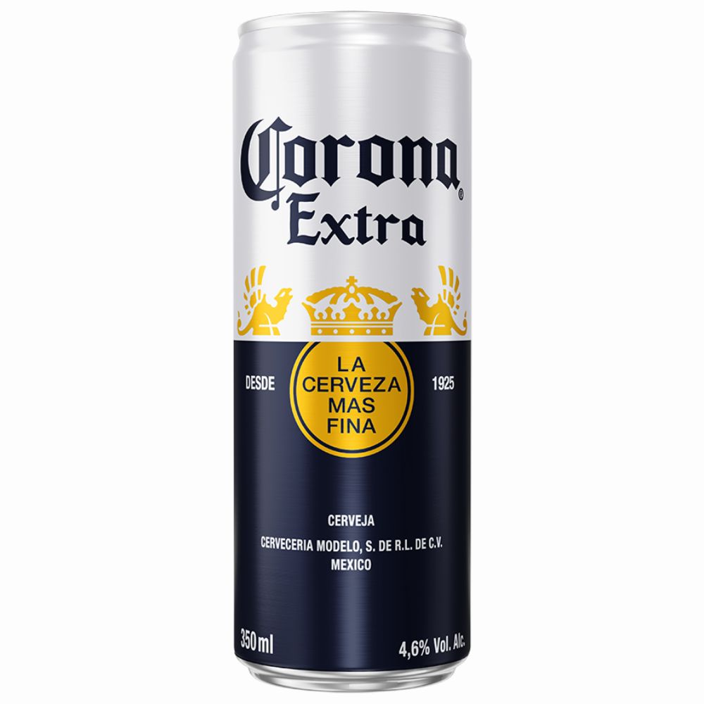 Cerveja Corona Extra Lata Sleek 350ml