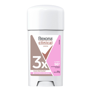 Antitranspirante Creme Classic Rexona Clinical 58g