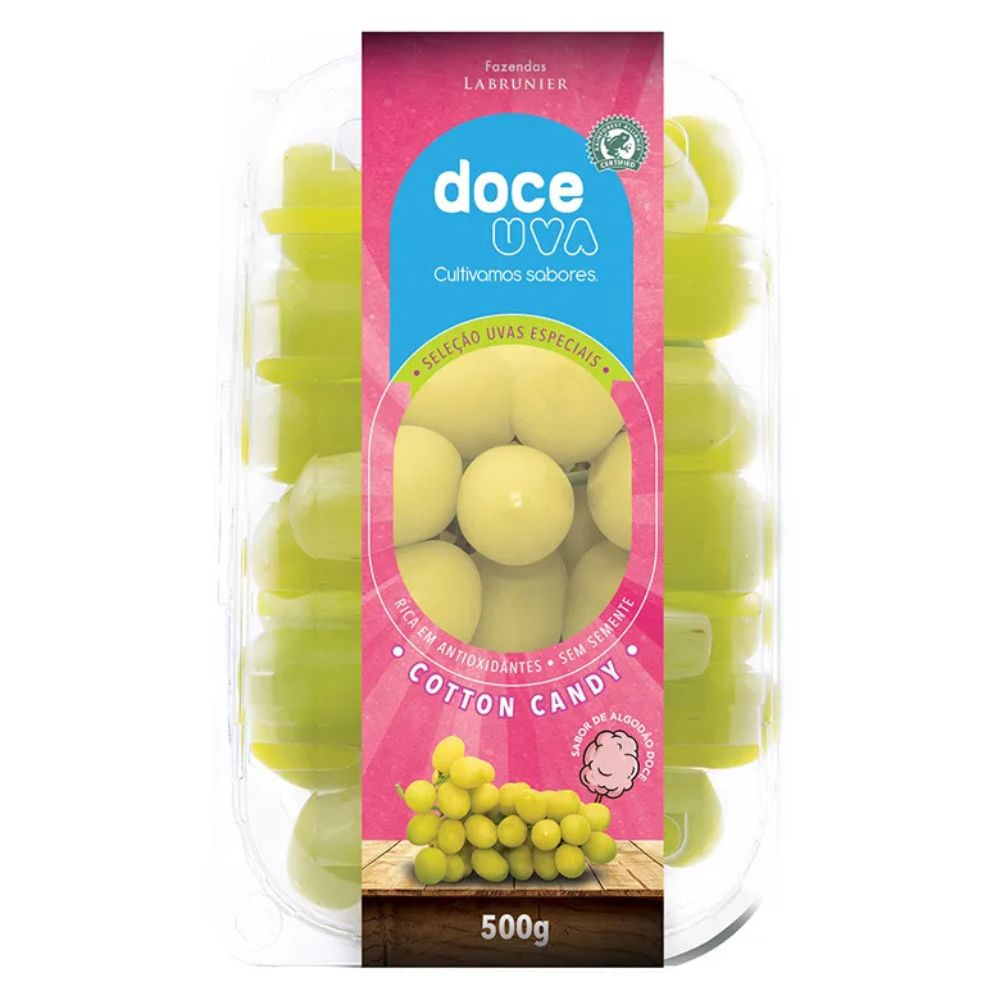 Uva Cotton Candy Doce sem Semente 500g