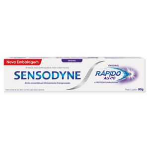 Creme Dental Sensodyne Rápido Alívio & Proteção Duradoura Caixa 90g