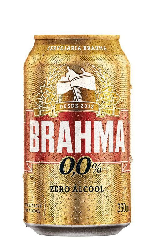 Cerveja Brahma Zero, 350ml, Lata