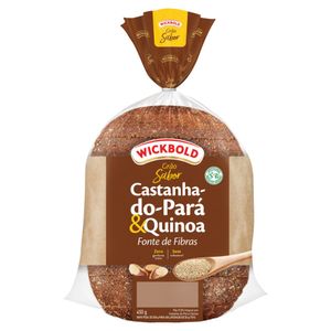 Pão Castanha-do-Pará & Quinoa Vegano Wickbold Grão Sabor Pacote 450g