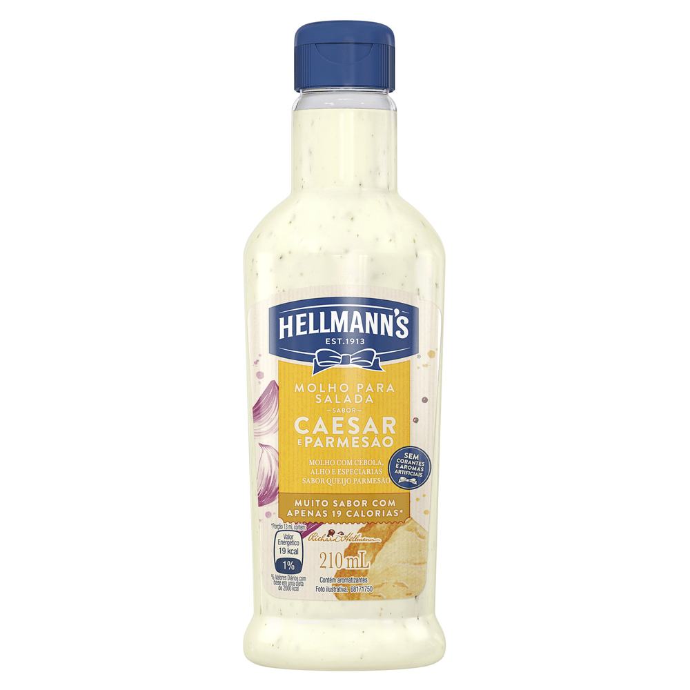 Molho para Salada Caesar Parmesão Hellmann's Squeeze 210ml