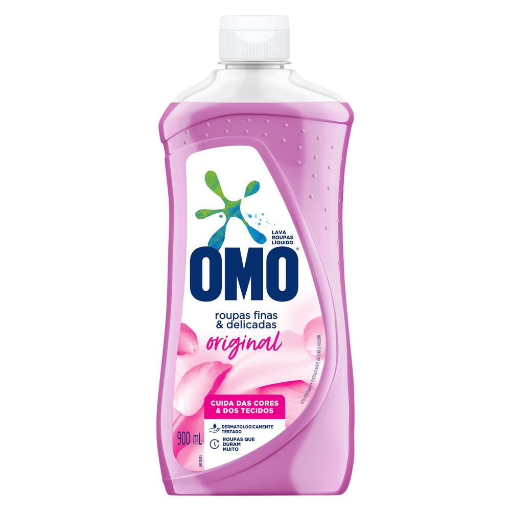 Sabão Líquido OMO Roupas Finas e Delicadas Original 900 ml