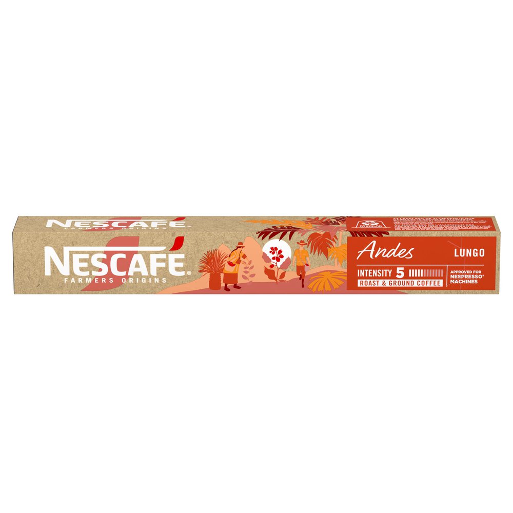Café em Cápsula Compatível com Nespresso Nescafé Farmers Origins Andes 10 Cápsulas