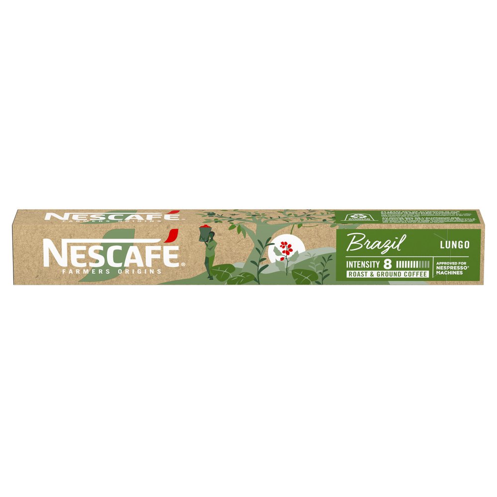 Café em Cápsula Compatível com Nespresso Nescafé Farmers Origins Brazil 10 Cápsulas