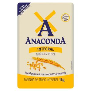 Farinha de Trigo Integral Anaconda Pacote 1kg