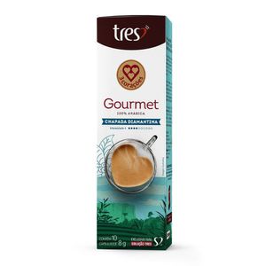 Capsula de Café Espresso Gourmet Chapada Diamantina 3 Corações 10 unid