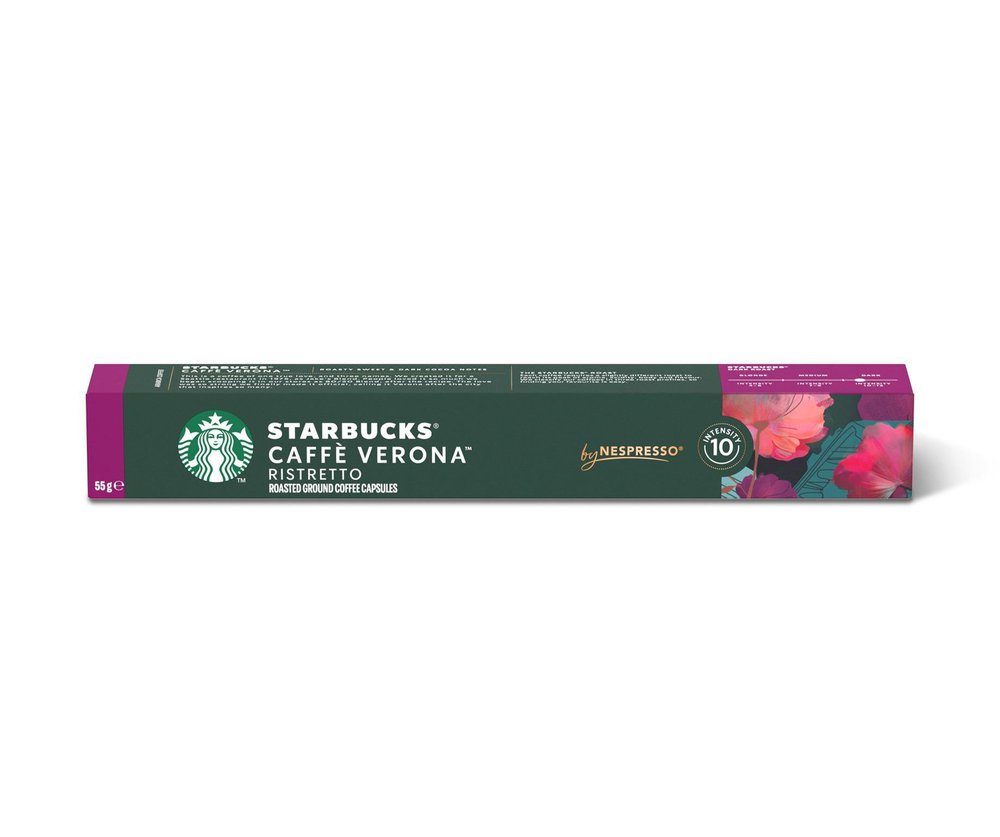 Café Em Cápsula Starbucks  Caffè Verona By Nespresso Torra Escura 10 Cápsulas