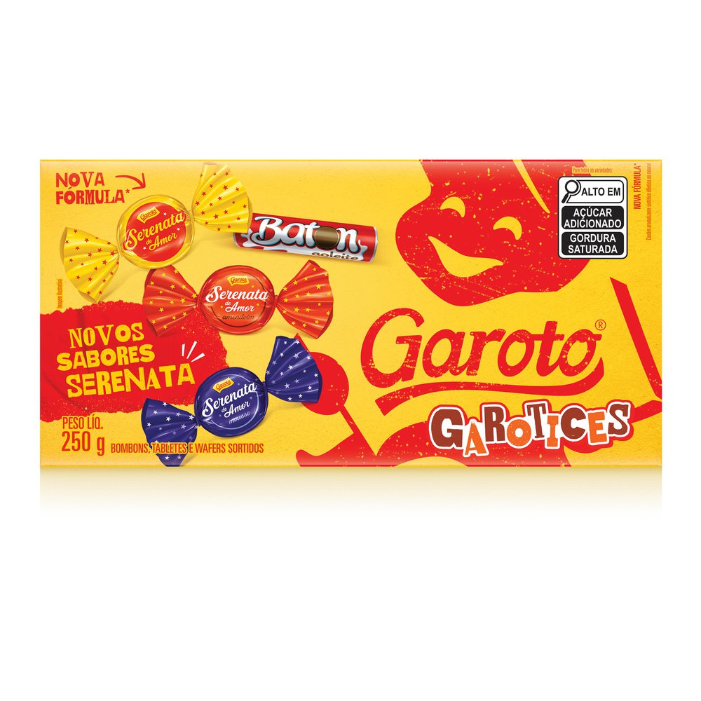Bombom Garoto Garotices Caixa  17 Unidades 250g