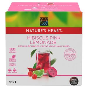 Chá Em Cápsula Natures Heart Tea Hibiscus Pink Lemonade 10 Cápsulas 60g