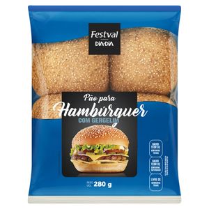 Pão Hambúrguer com Gergelim Festval 280g