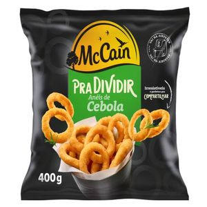 Anéis de Cebola Empanados Pré-Fritos Congelados McCain Pacote 400g