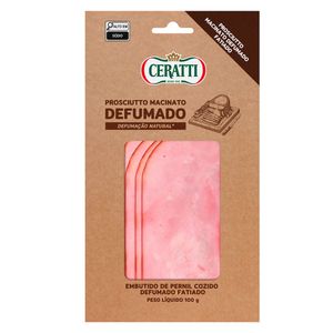 Presunto Cozido e Defumado Fatiado Ceratti 100g